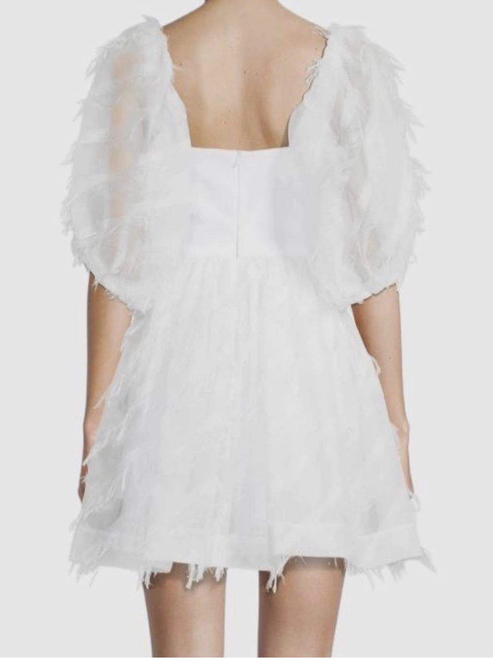 Black Halo White Textured Dress - Picture 2 of 7